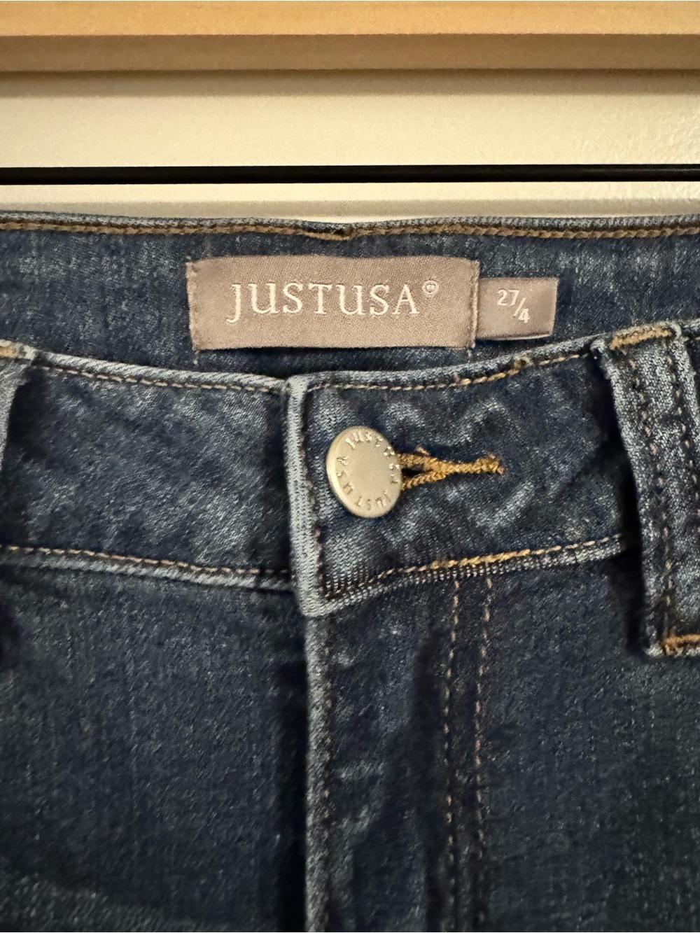 Just USA Dark Blue Flare Jeans - Picture 4 of 9